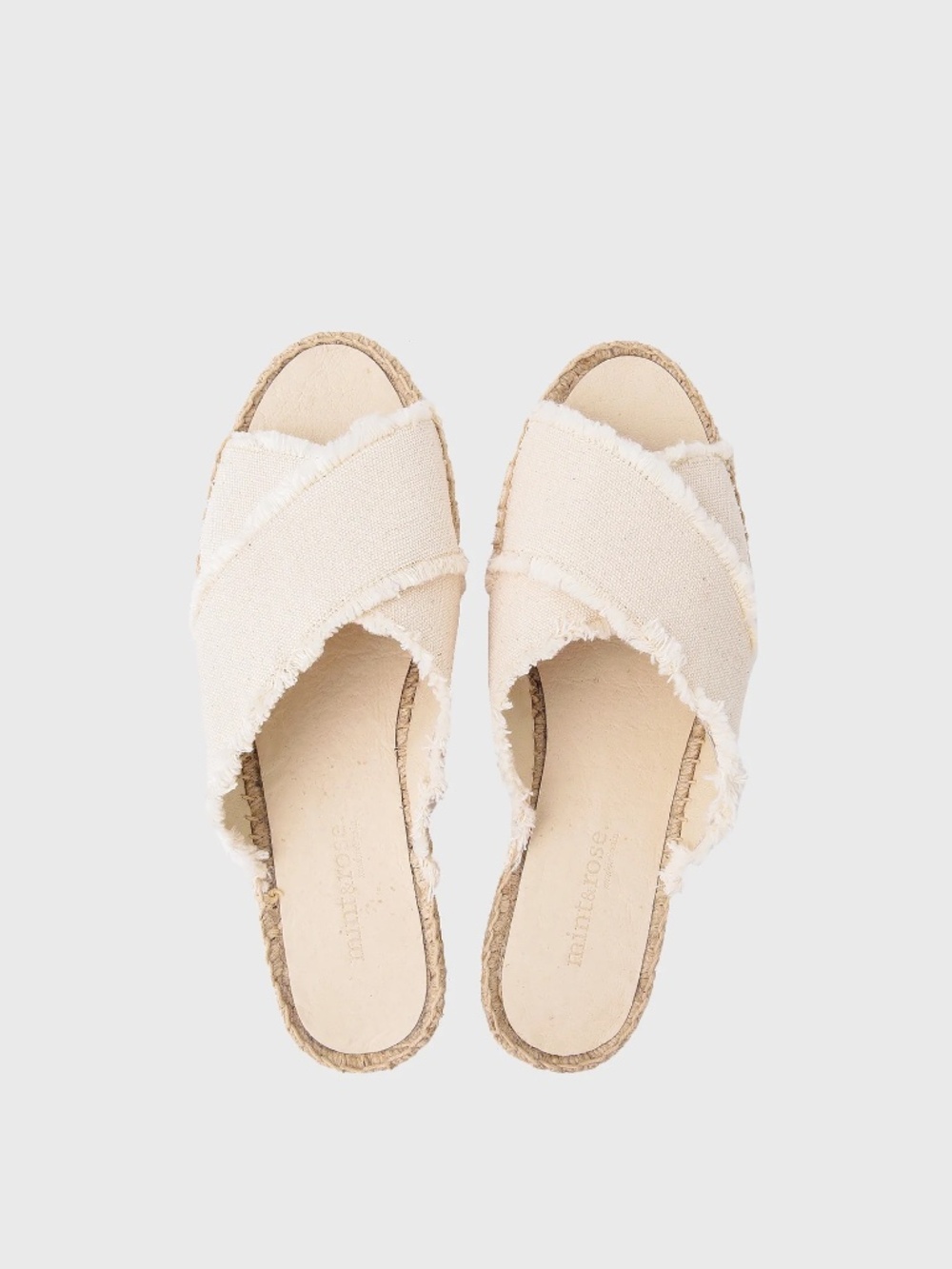 Mint and Rose Women's Troya Slide Terra Crudo Despeluchado Sandal, size 37